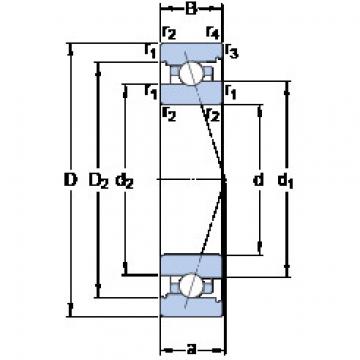 Bearing 7008 ACB/HCP4A SKF