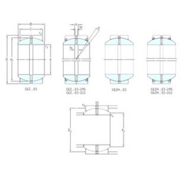 Bearing GEZ014ES SKF