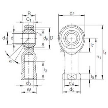 Bearing GIKFR 18 PB INA