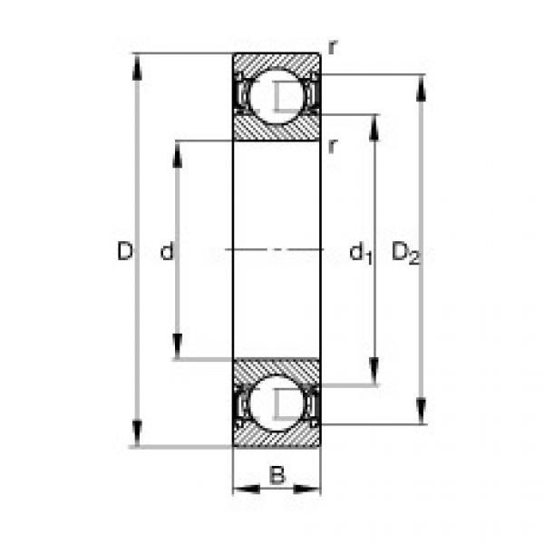 Bearing 61824-2Z-Y FAG #1 image