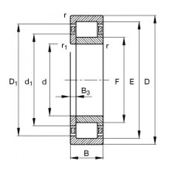 Bearing NUP2228-E-M1 FAG #1 image