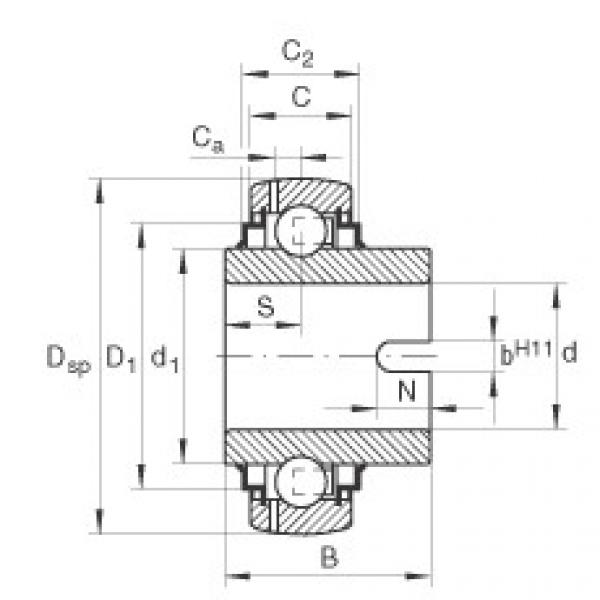 Bearing GLE25-KRR-B INA #1 image