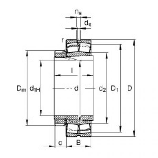 Bearing 23232-E1-K-TVPB + H2332 FAG #1 image