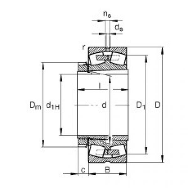 Bearing 23232-E1A-K-M + H2332 FAG #1 image