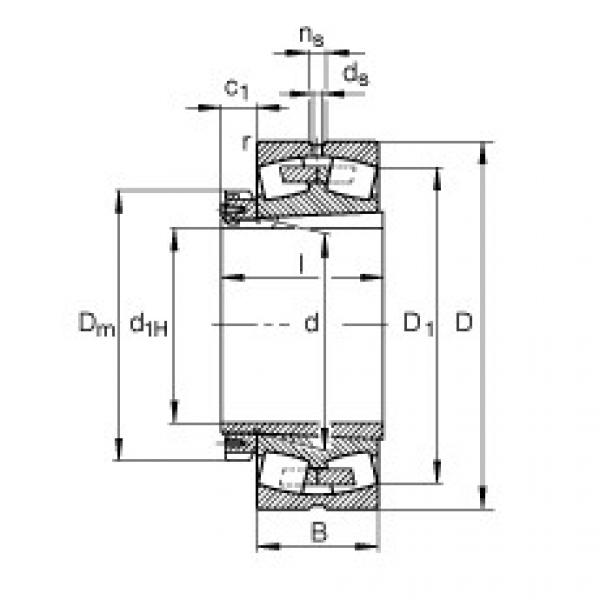 Bearing 23276-B-K-MB + H3276-HG FAG #1 image