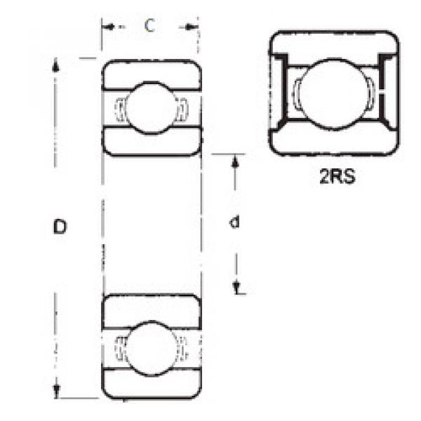 Bearing 6316-2RS FBJ #1 image