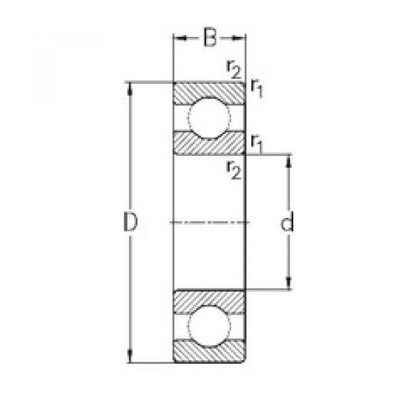 Bearing 61828 NKE #1 image