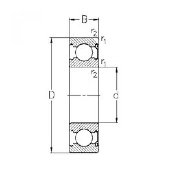 Bearing 6317-Z NKE #1 image