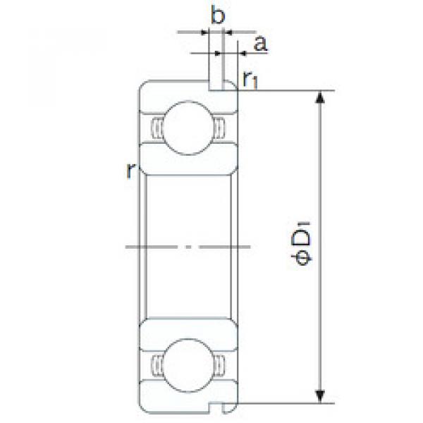 Bearing 6315N NACHI #1 image