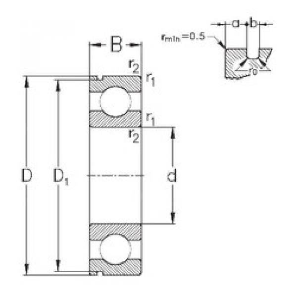 Bearing 6315-N NKE #1 image