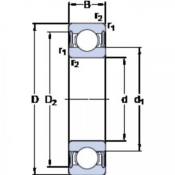 Bearing 6317-2RS1 SKF #1 image