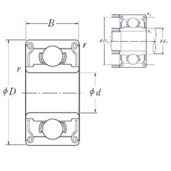 Bearing 634 ZZ1 NSK #1 image