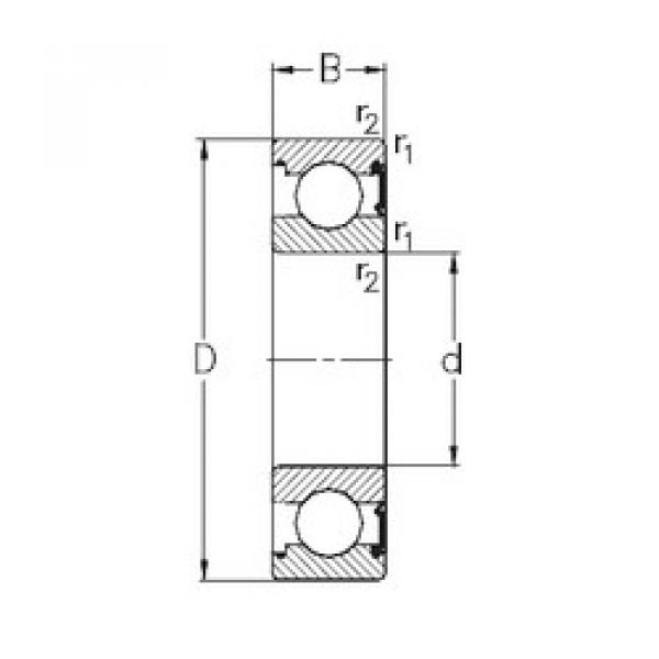 Bearing 6315-RSR NKE #1 image