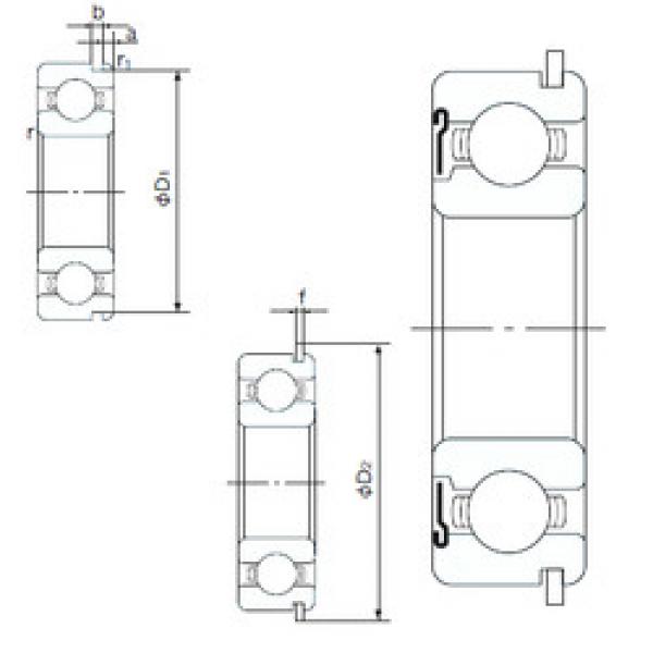 Bearing 6317ZNR NACHI #1 image