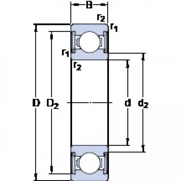 Bearing W 6001-2RS1 SKF #1 image