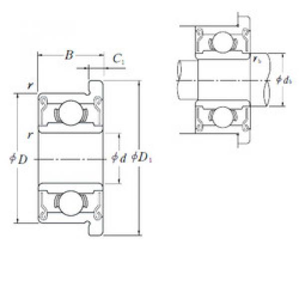 Bearing FR 1 ZZ NSK #1 image