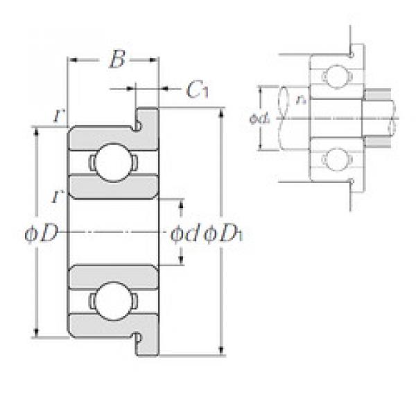 Bearing FL605 NTN #1 image