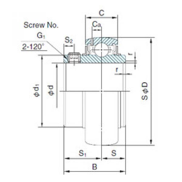 Bearing UC312 NACHI #1 image