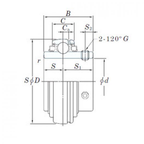 Bearing UC217L3 KOYO #1 image