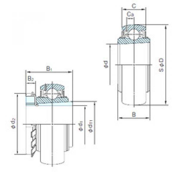 Bearing UK326+H2326 NACHI #1 image