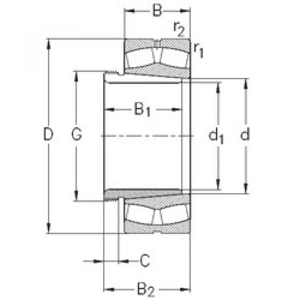 Bearing 23232-K-MB-W33+AH3232 NKE #1 image