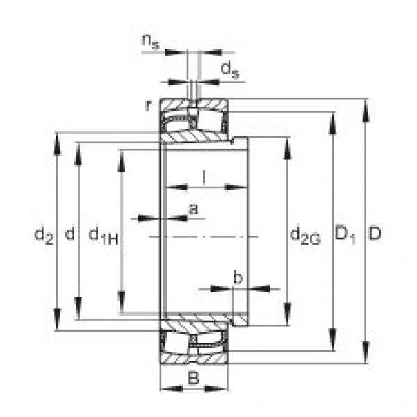 Bearing 23238-E1-K + AH3238G FAG #1 image