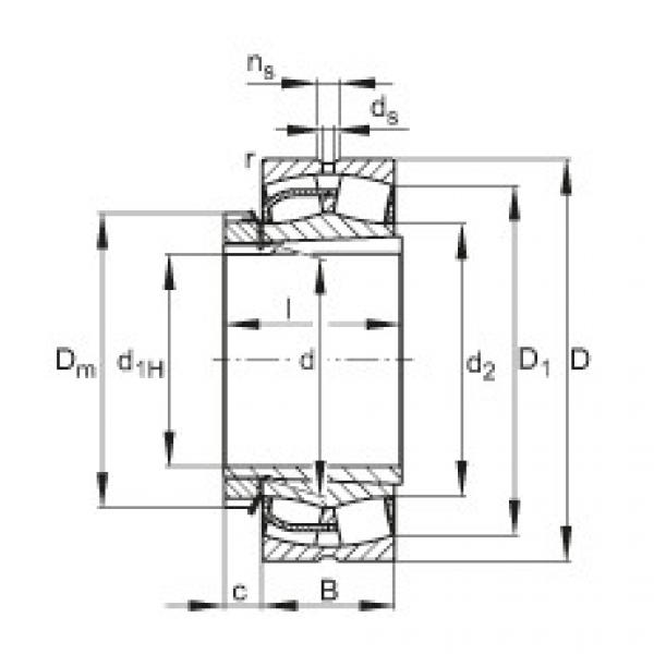 Bearing 23240-E1-K + H2340 FAG #1 image