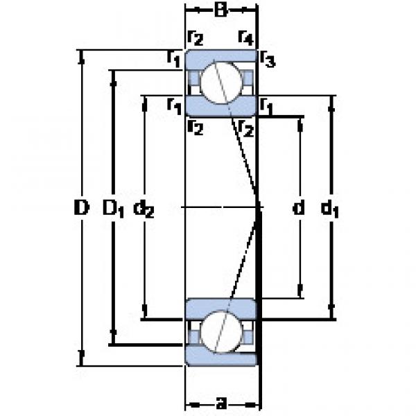 Bearing 7008 CD/P4A SKF #1 image