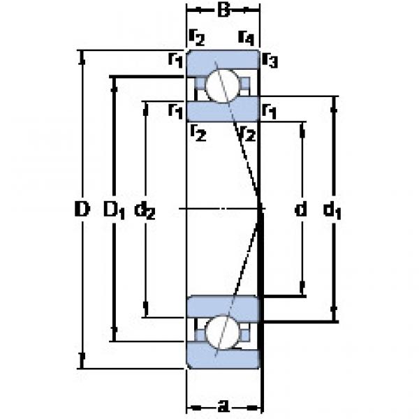 Bearing 7006 CE/P4A SKF #1 image