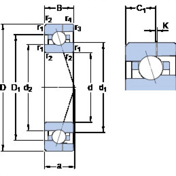 Bearing 709 CE/HCP4AH SKF #1 image