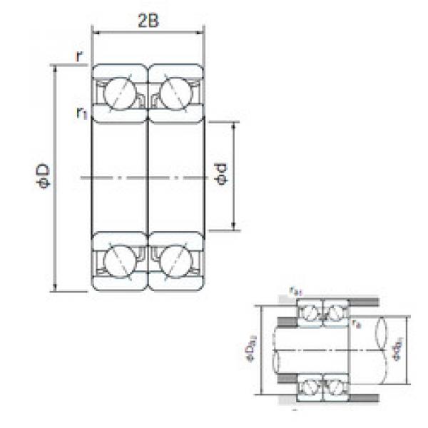 Bearing 7007DB NACHI #1 image