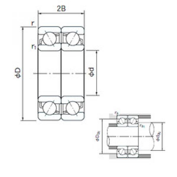 Bearing 7007DF NACHI #1 image