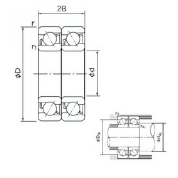 Bearing 7005DT NACHI #1 image