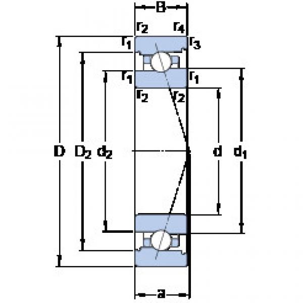 Bearing 7008 CB/HCP4A SKF #1 image