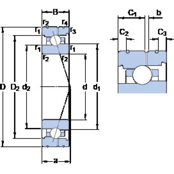 Bearing 7008 CB/HCP4AL SKF #1 image