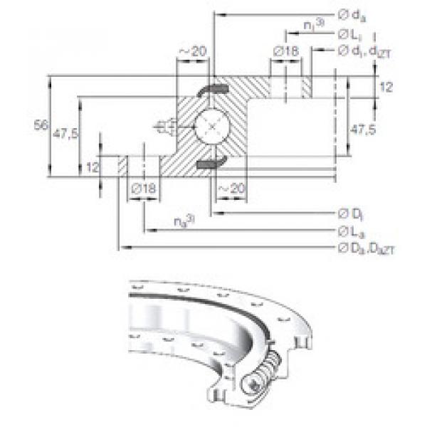 Bearing VLU 20 0944 INA #1 image