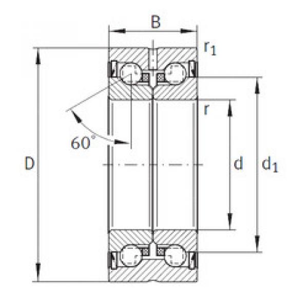 Bearing ZKLN0624-2RS-PE INA #1 image