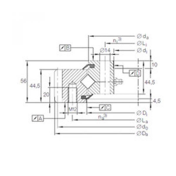 Bearing XSA 14 0744 N INA #1 image