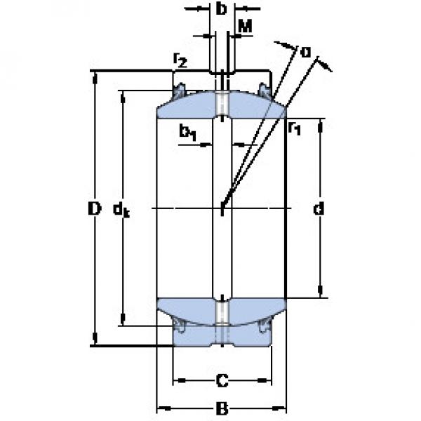 Bearing GEZ 104 ES-2RS SKF #1 image