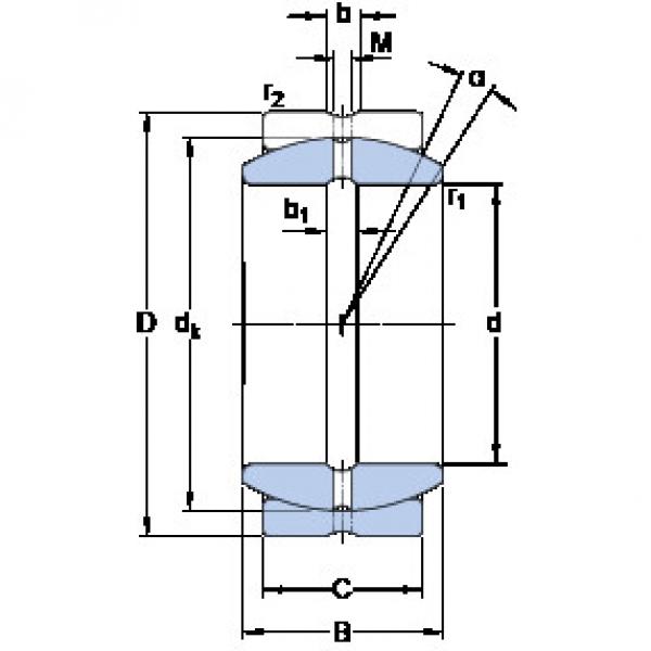 Bearing GEZ 408 ES SKF #1 image