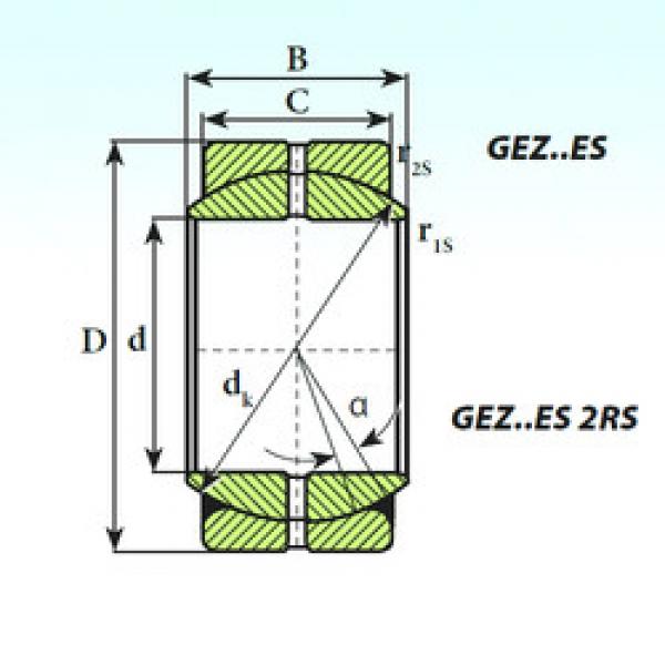 Bearing GEZ 101 ES ISB #1 image