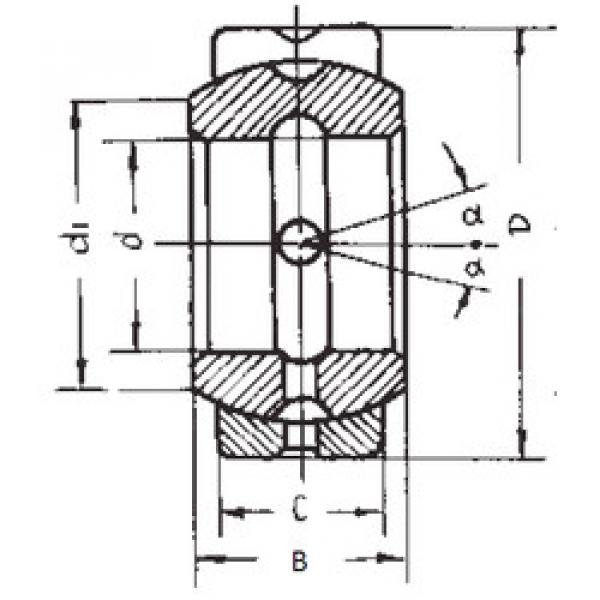 Bearing GEZ57ES FBJ #1 image