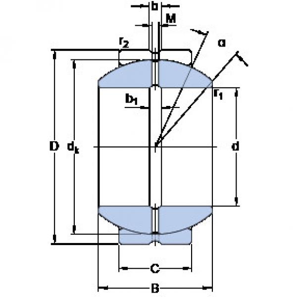 Bearing GEZH 204 ES SKF #1 image