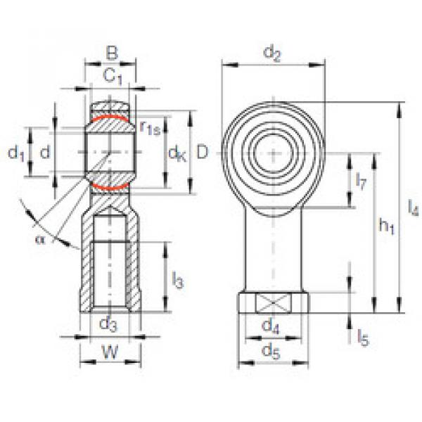 Bearing GIKFL 6 PW INA #1 image