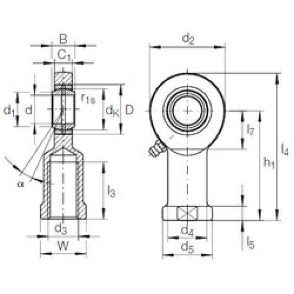 Bearing GIR 40 DO-2RS INA #1 image