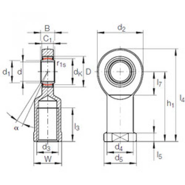 Bearing GIR 60 UK-2RS INA #1 image