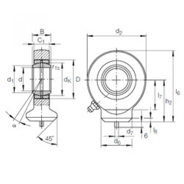 Bearing GK 15 DO INA #1 image