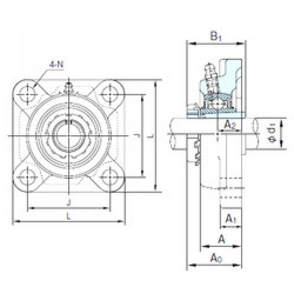 Bearing UKFX07+H2307 NACHI #1 image