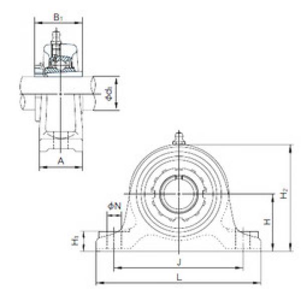 Bearing UKIP209+H2309 NACHI #1 image