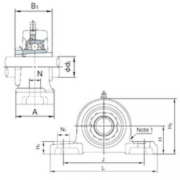 Bearing UKP206+H2306 NACHI #1 image